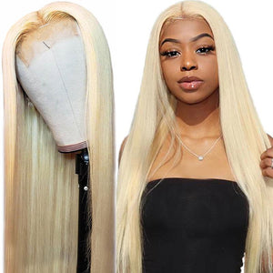 Open image in slideshow, 613 Blonde Lace Front Wig 13x4 HD Lace Wig 180%
